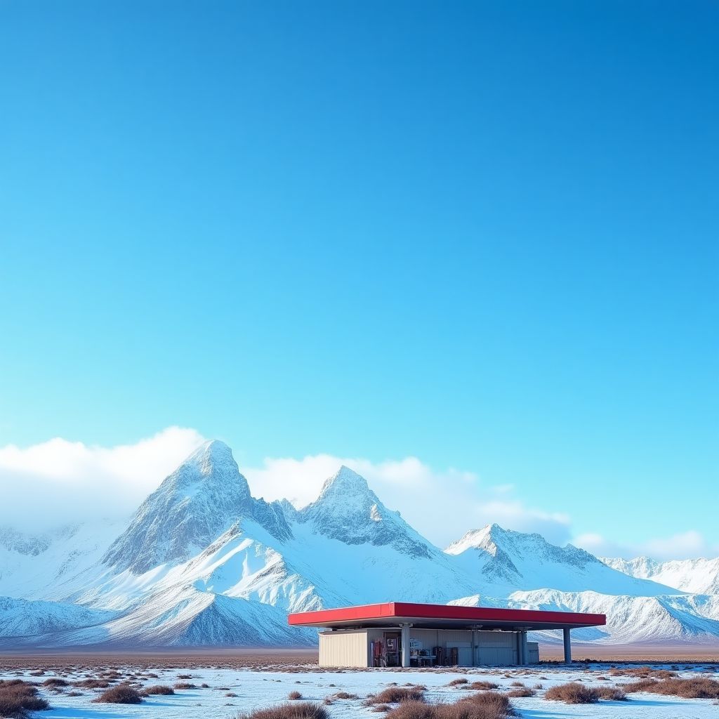 Estación YPF en la Patagonia