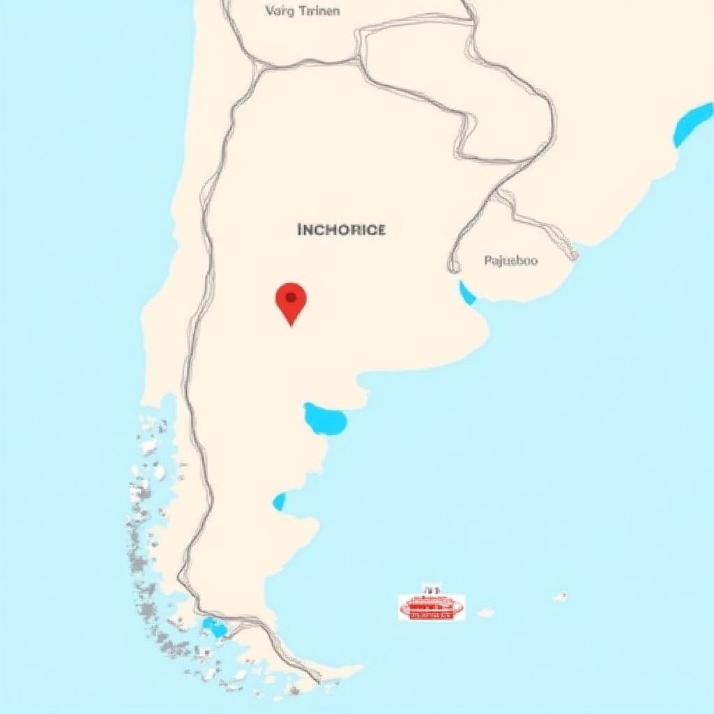 Mapa de estaciones YPF en Argentina